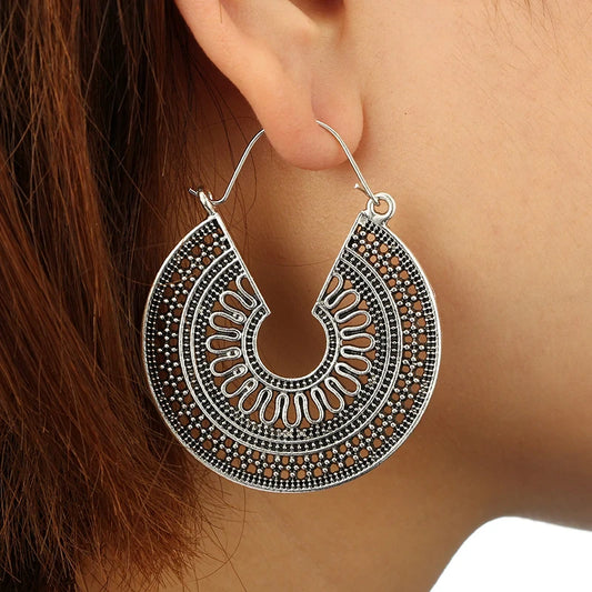 Tribal Flower Earring