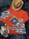 Aztec Pattern Hoodie - Female