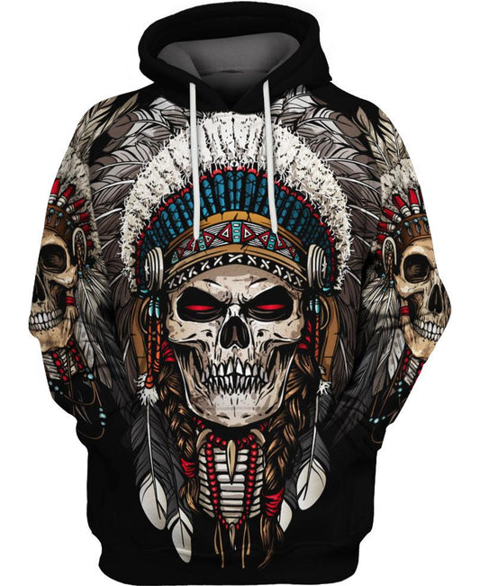 Native American Skull Feathers