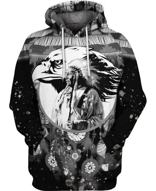 Native American Indian Chief & Eagle