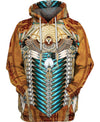 Native American Pattern Eagle Brown