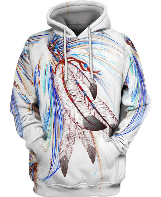 Native American Feathers In Wind