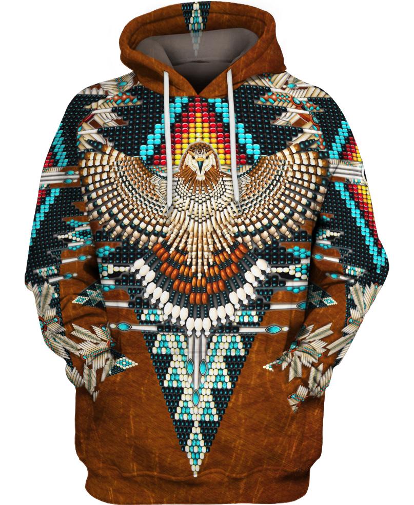 Native American Brown Eagle Pattern