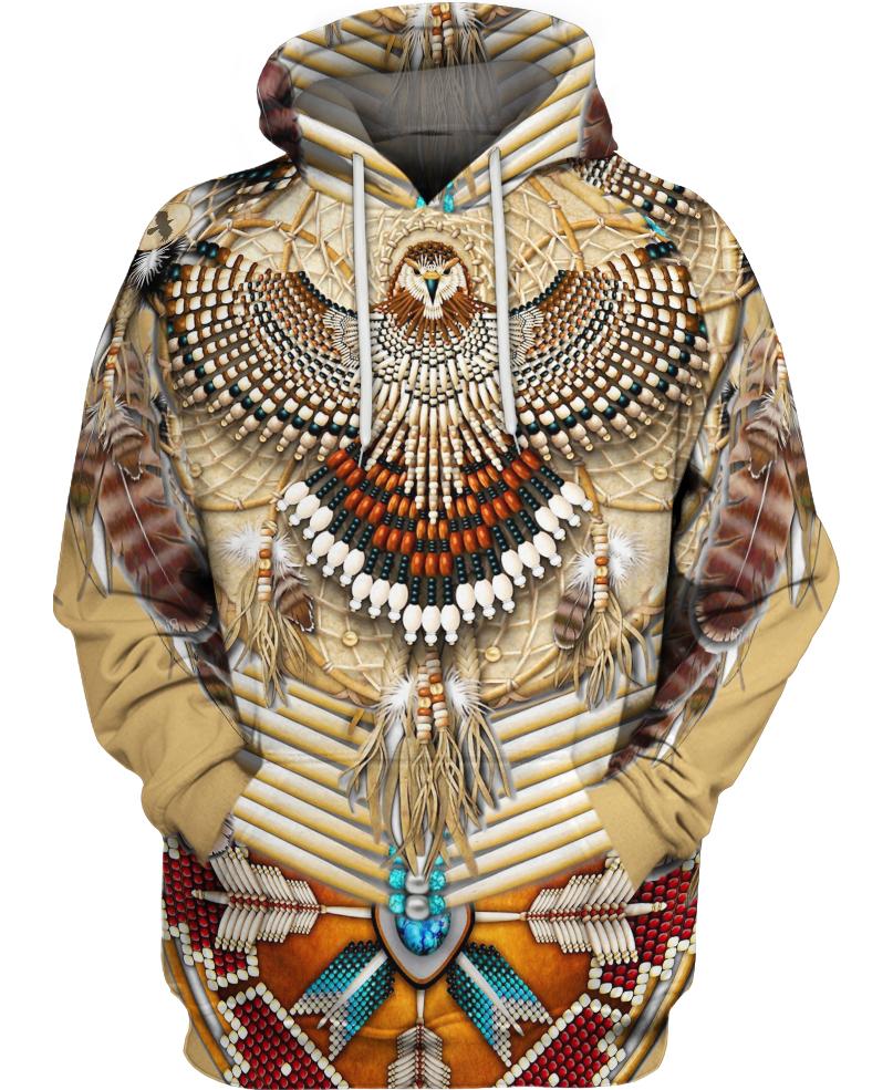 Native American Yellow Eagle Motif
