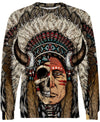 Native American Half-Face Indian Chief