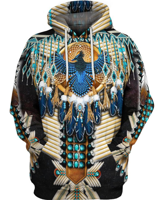 Native American Front Eagle & Back Bison Skull