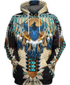 Native American Front Eagle &amp; Back Bison Skull