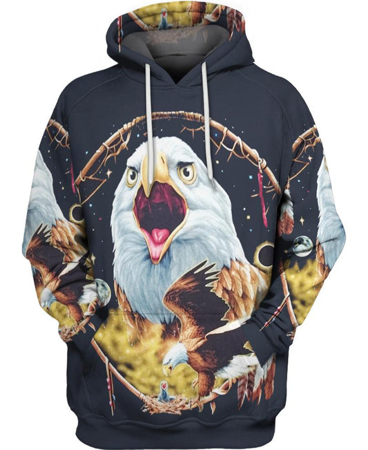Native American Eagle And Black