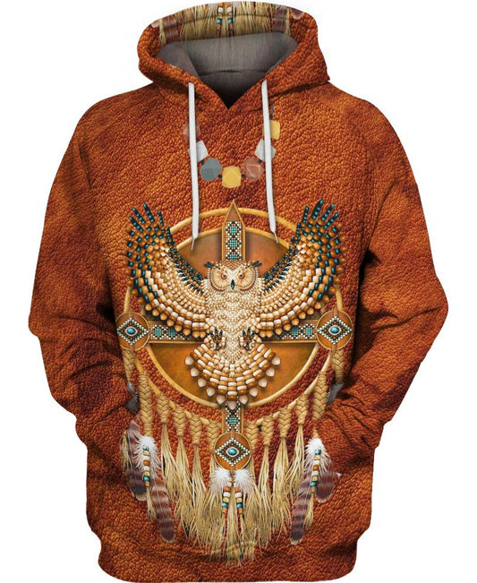 Native American Brown Single Owl