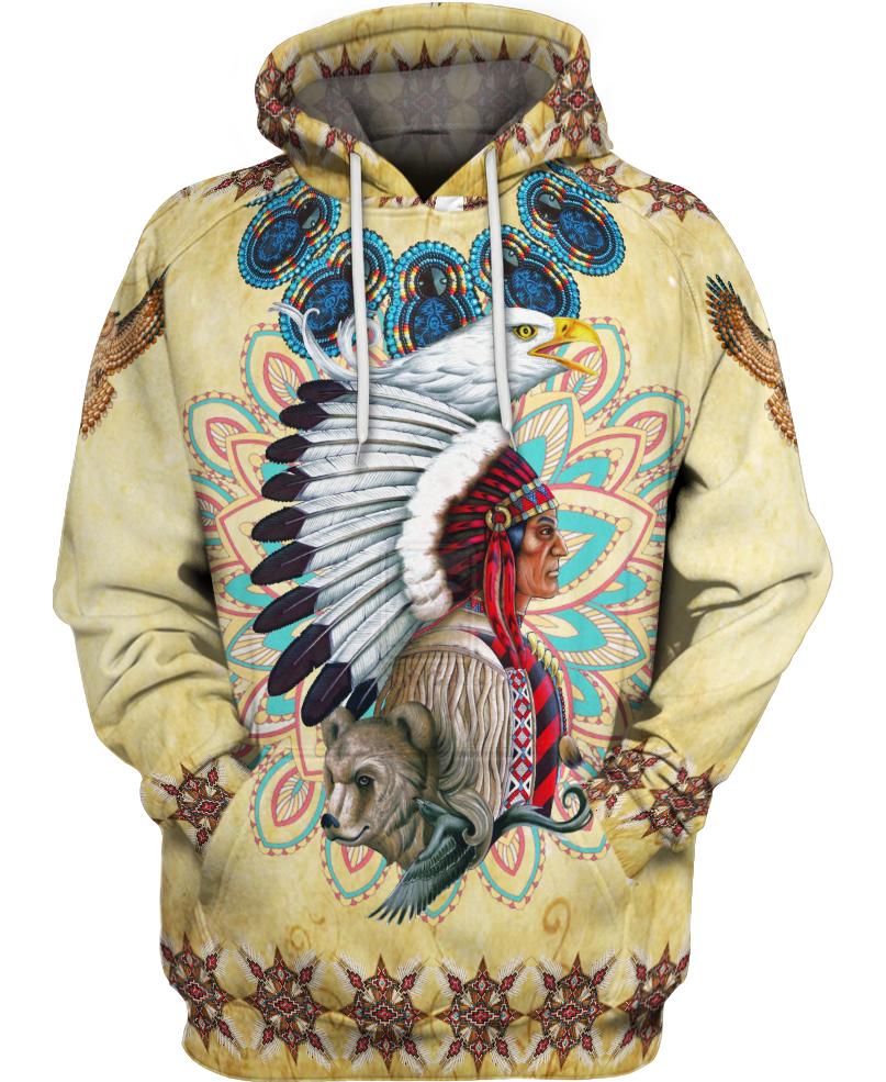 Native American Indian Wolf Eagle