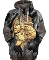 Native American Gold Indian Chief &amp; Eagle