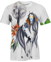 Native American White Horse