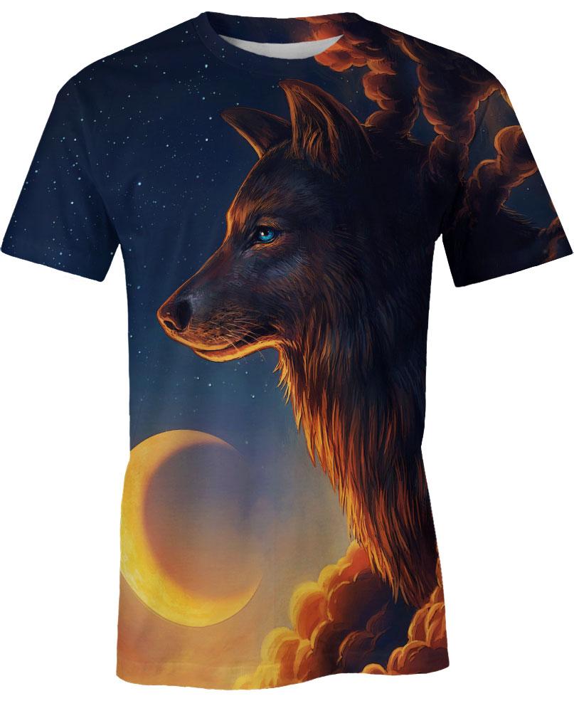 Native American Wolf Middle-night