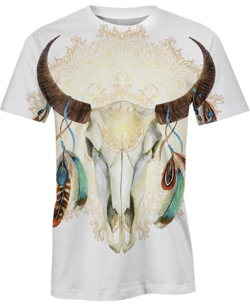 Native American Buffalo Skull Bright
