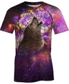 Native American Galaxy Purple Wolf Dream