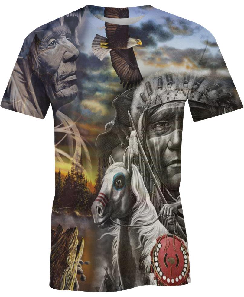 Native American White Horse Warrior