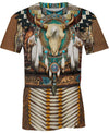 Native American Blue Skull Pattern