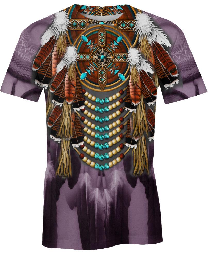 Native American Feathers Purple