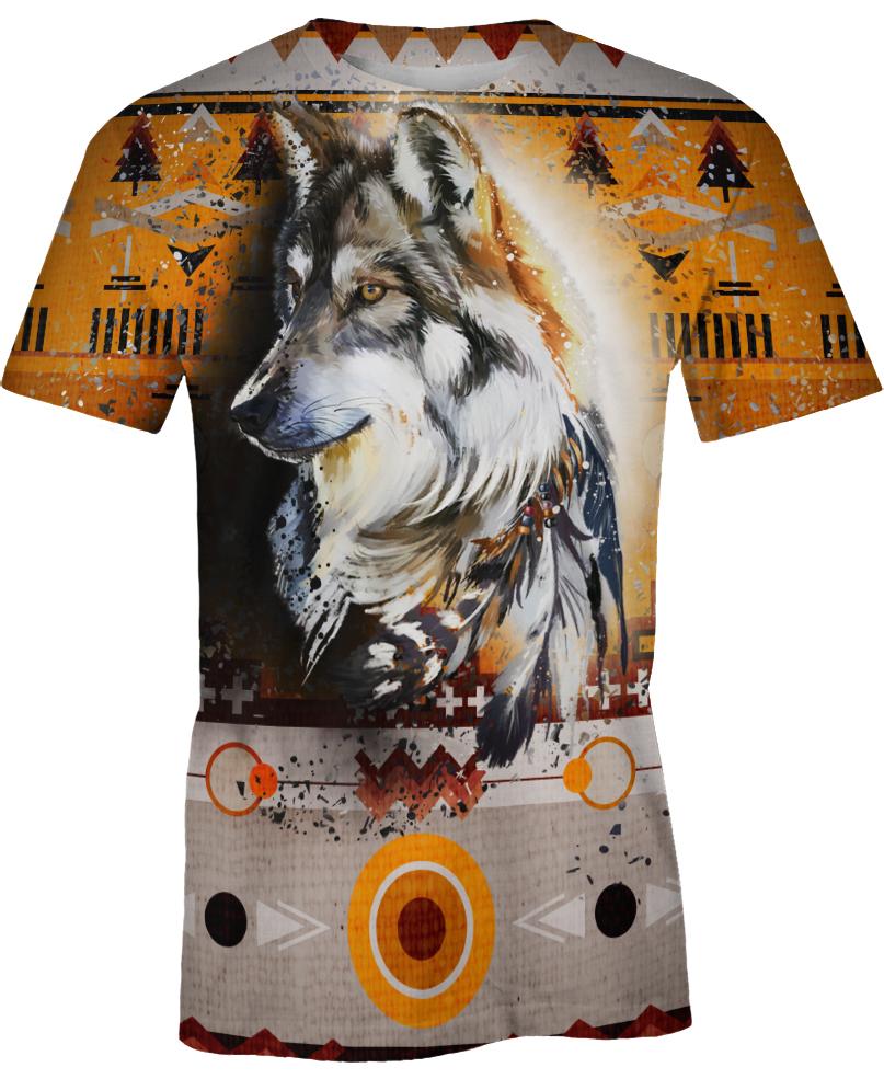 Native American Single Wolf