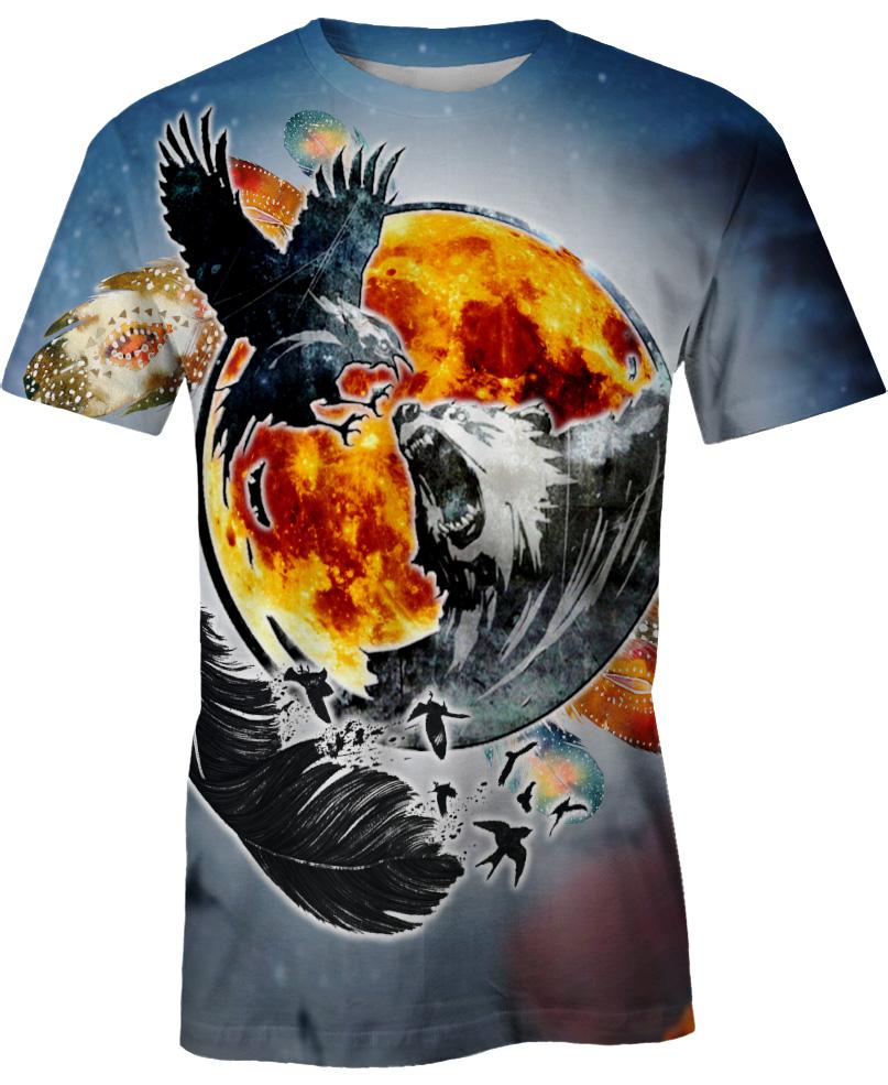 Native American Wolf & Eagle