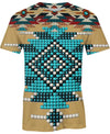 Native American Blue Focus Pattern