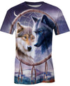 Native American Wolves Couple Dreamer