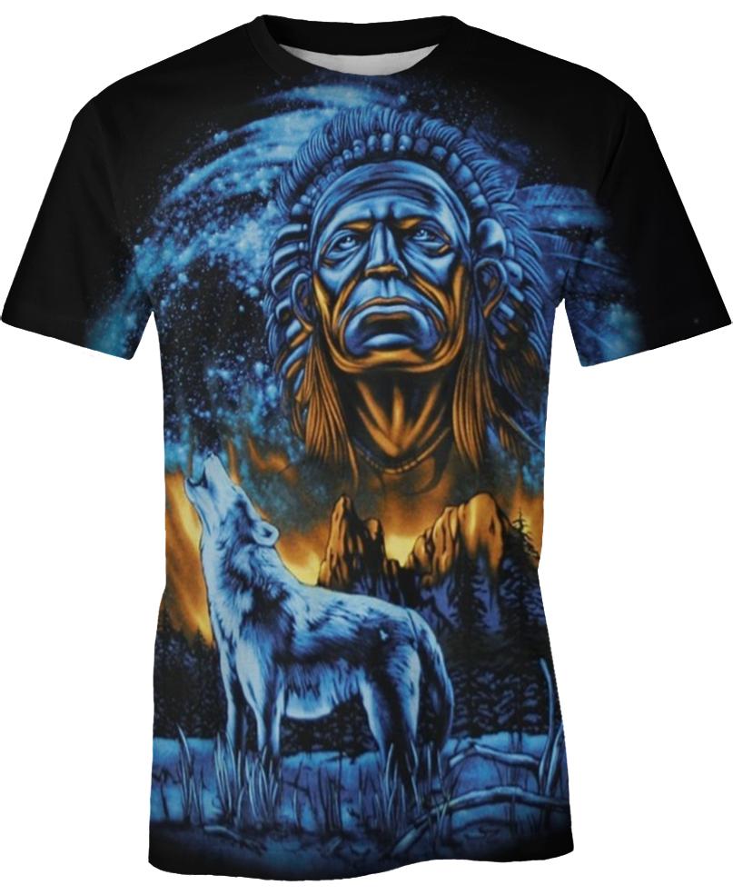 Native American Blue Wolf Leader