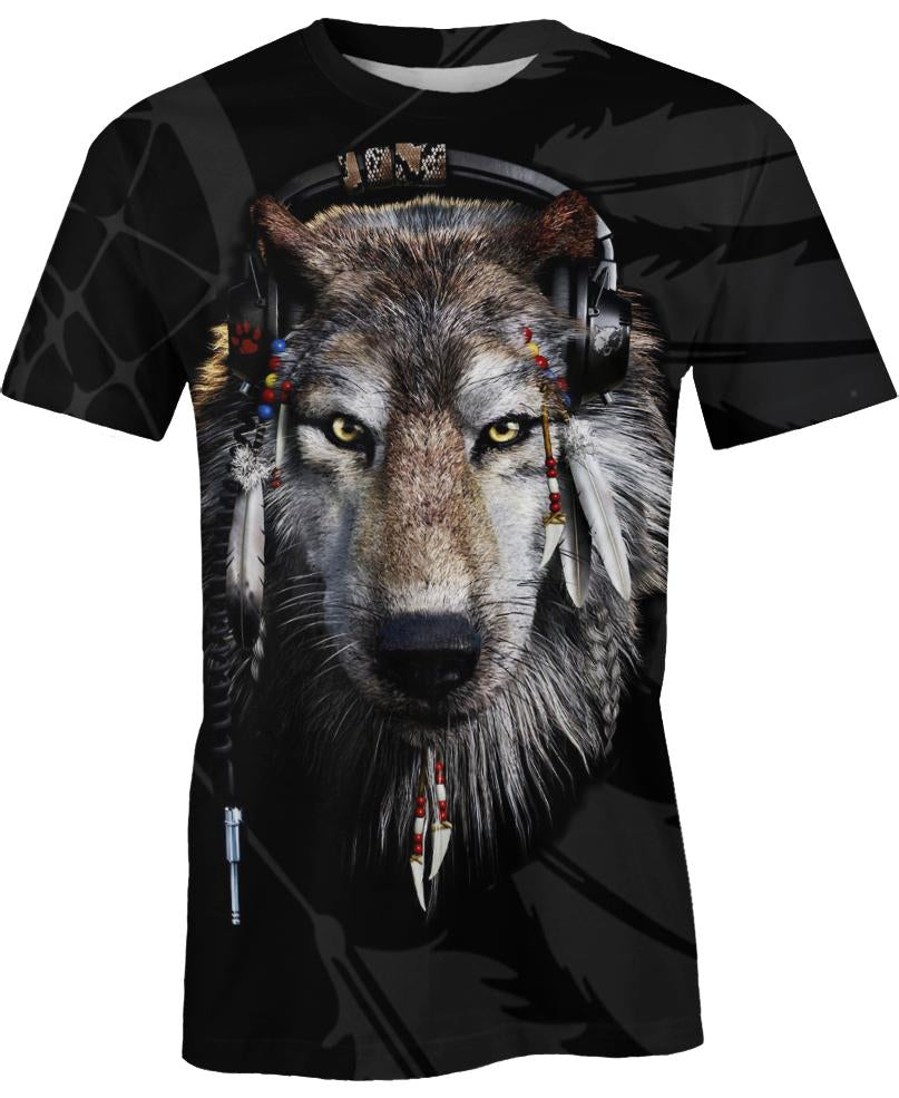 Native American Wolf Listen To Music