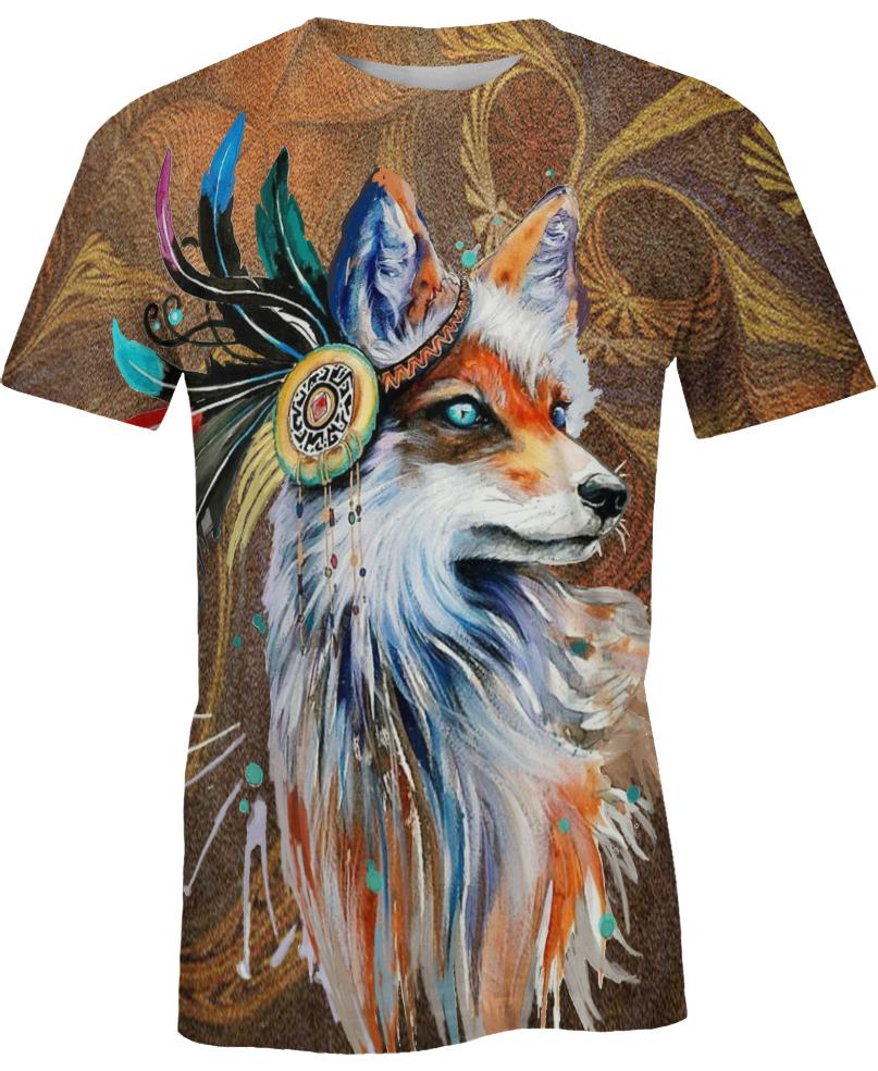 Native American Wolf Painting