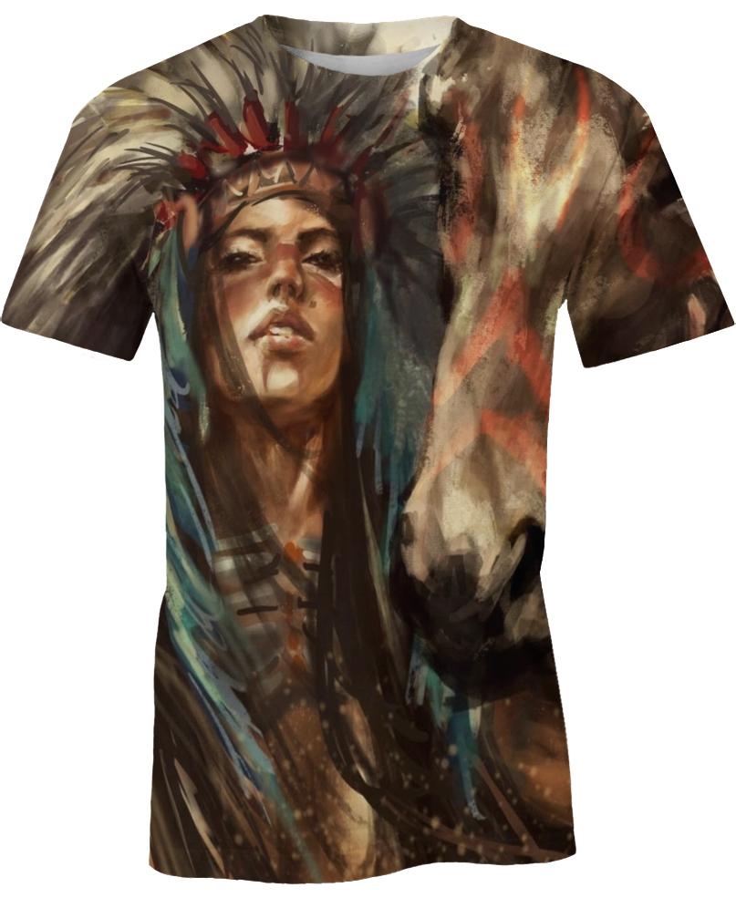 Native American Brown Chief Woman