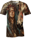 Native American Brown Chief Woman