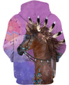 Native American Horse Egale And The Sun