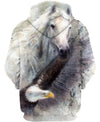 Native American White Horse &amp; Eagle