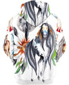 Native American White Horse