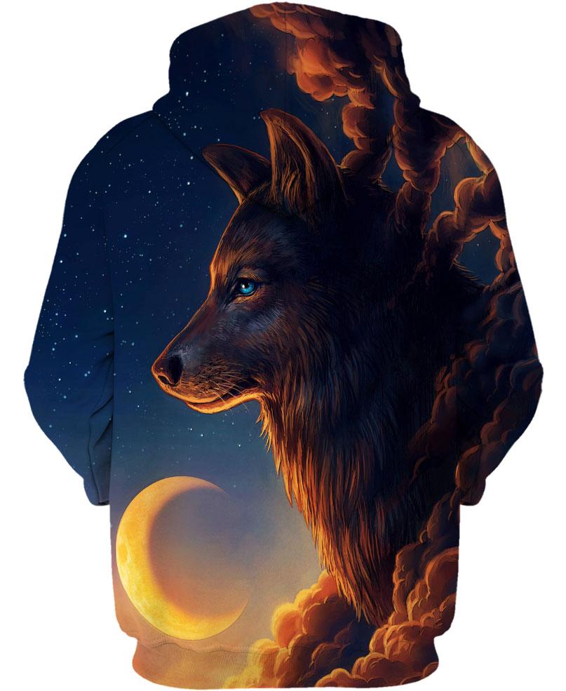 Native American Wolf Middle-night
