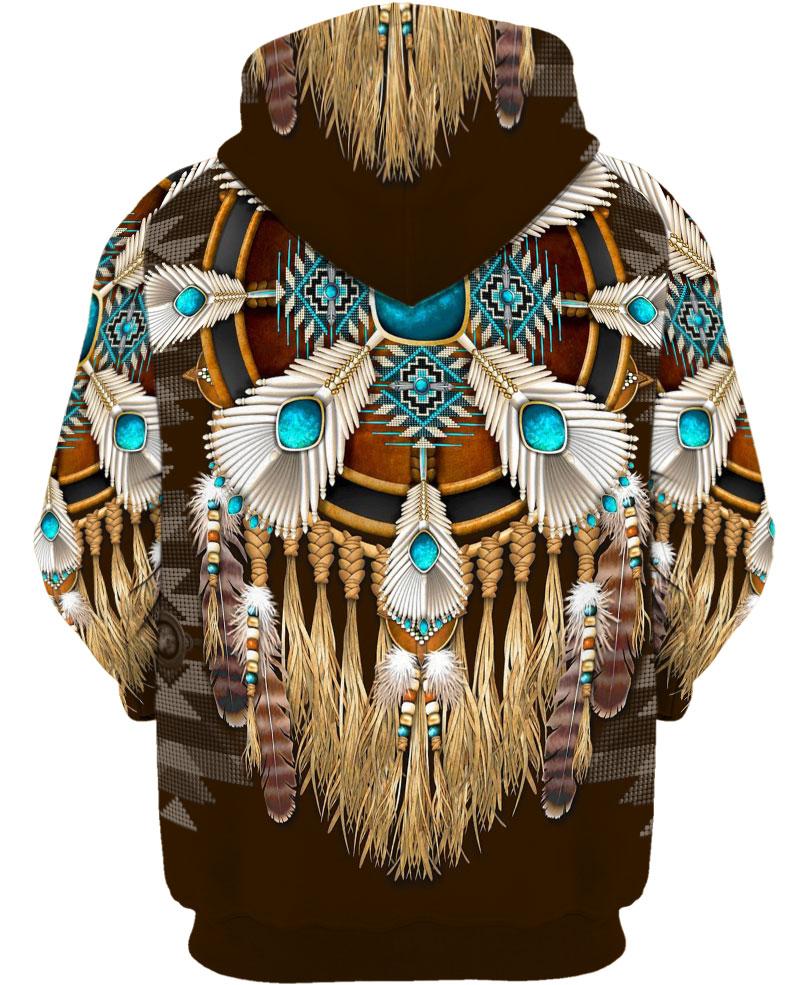Native American Feathers Blue