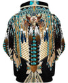 Native American Front Eagle &amp; Back Bison Skull