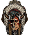 Native American Half-Face Indian Chief