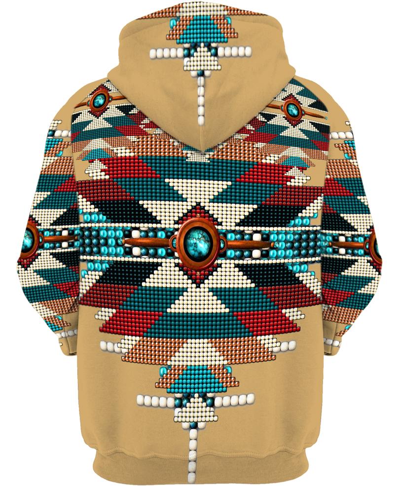 Native American Blue Focus Pattern