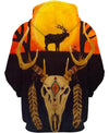 Native American Deer &amp; Bison Skull
