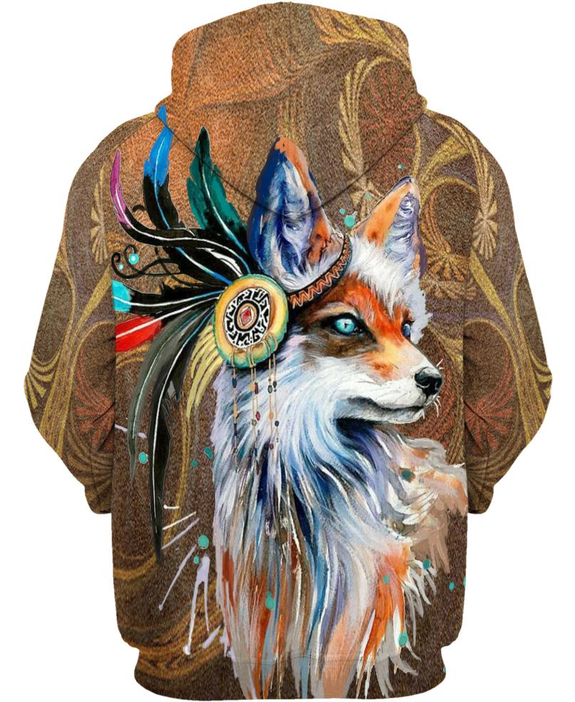 Native American Wolf Painting