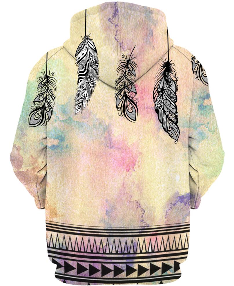 Native American Feathers Pastel