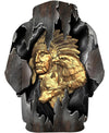 Native American Gold Indian Chief &amp; Eagle
