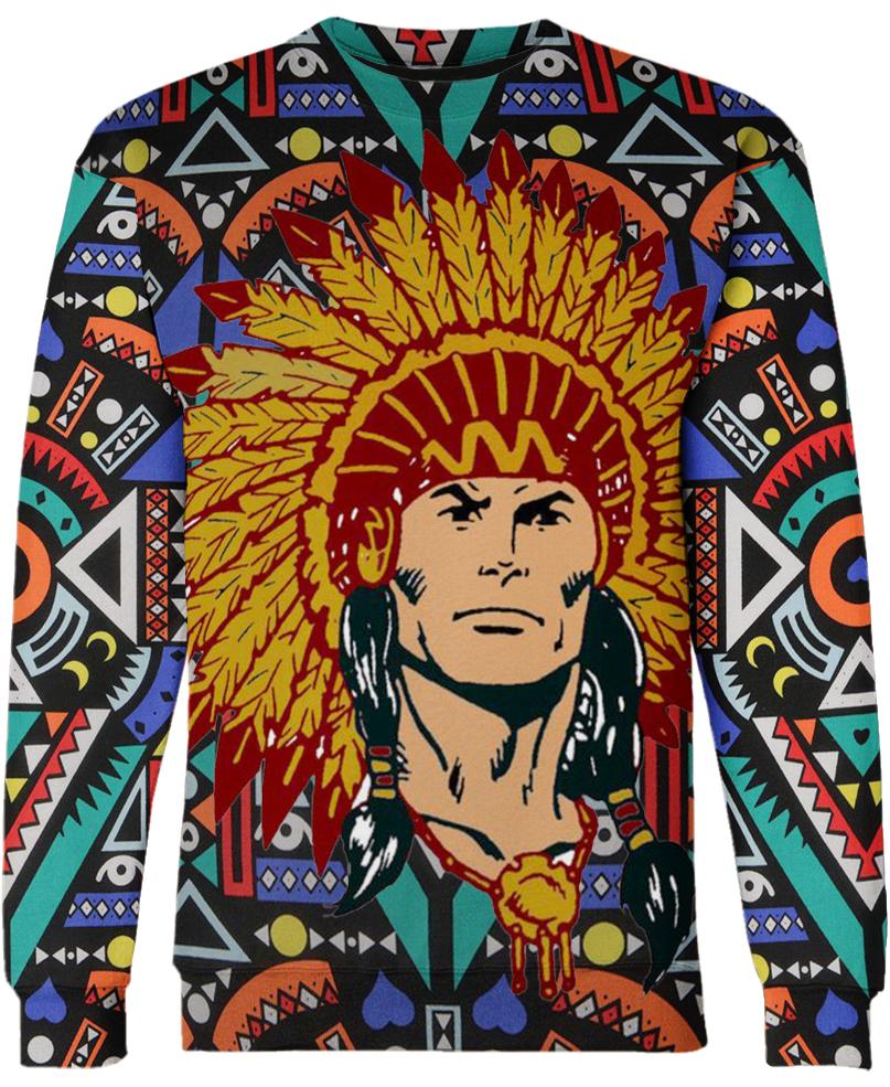 Native American Chief Colourful