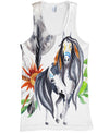 Native American White Horse