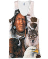 Native American Indian Chief &amp; Animals