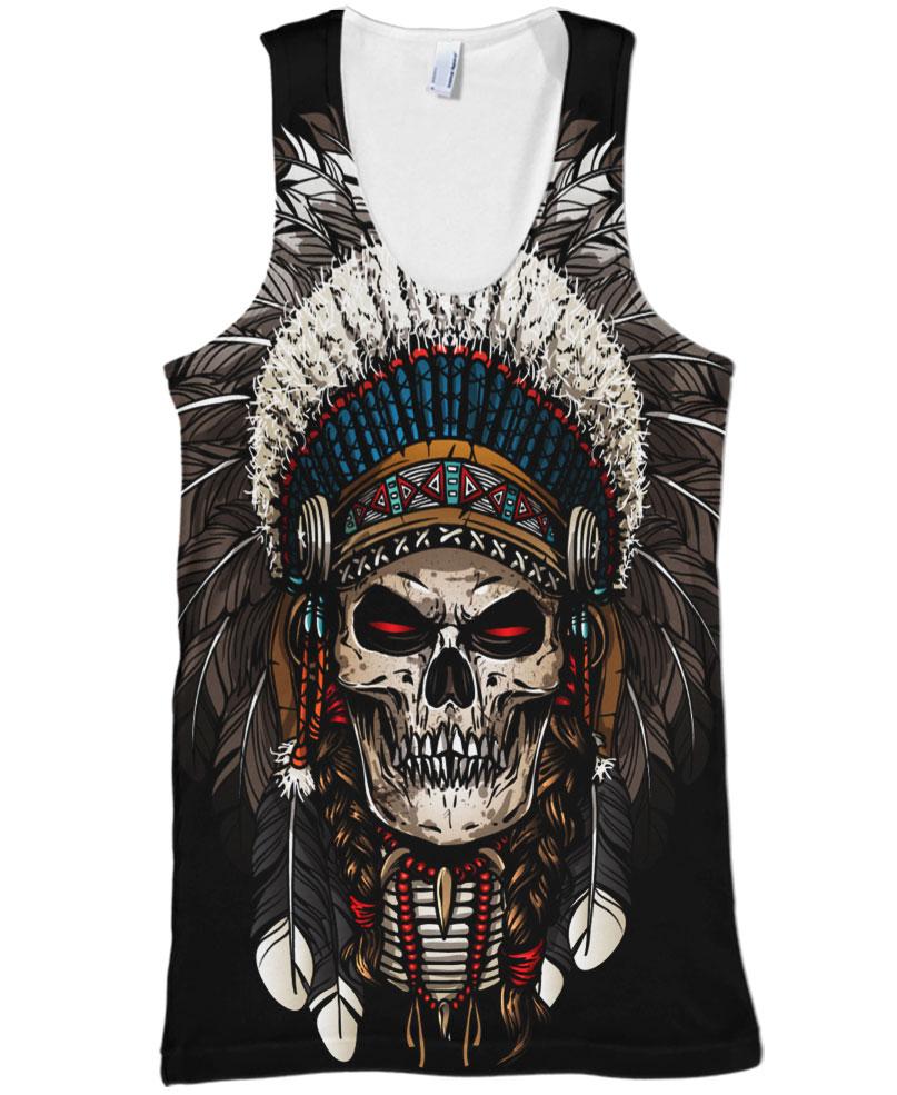 Native American Skull Feathers