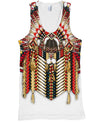 Native American White Red Pattern