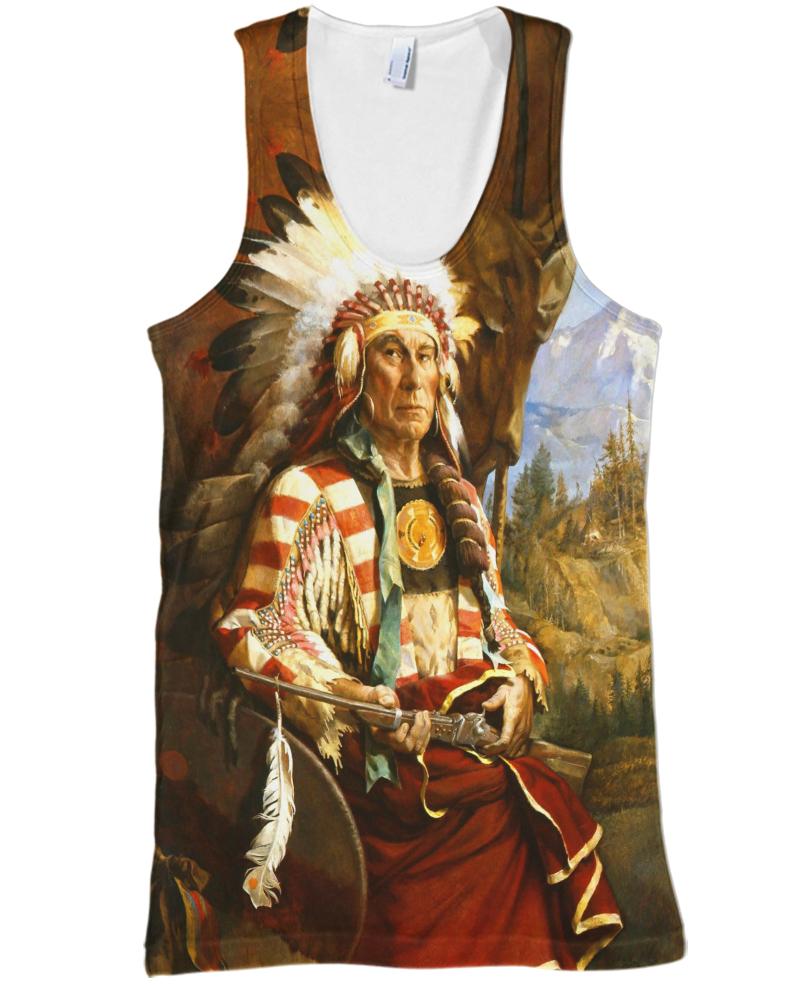 Native American Prairie Indian Chief