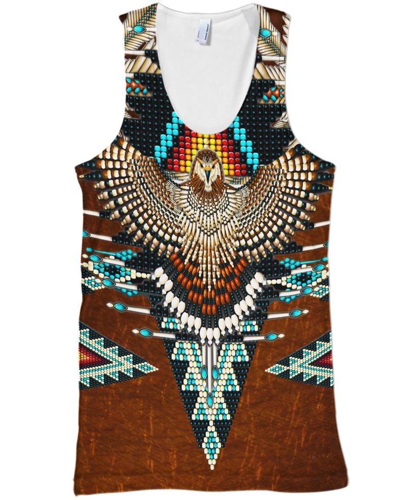 Native American Brown Eagle Pattern